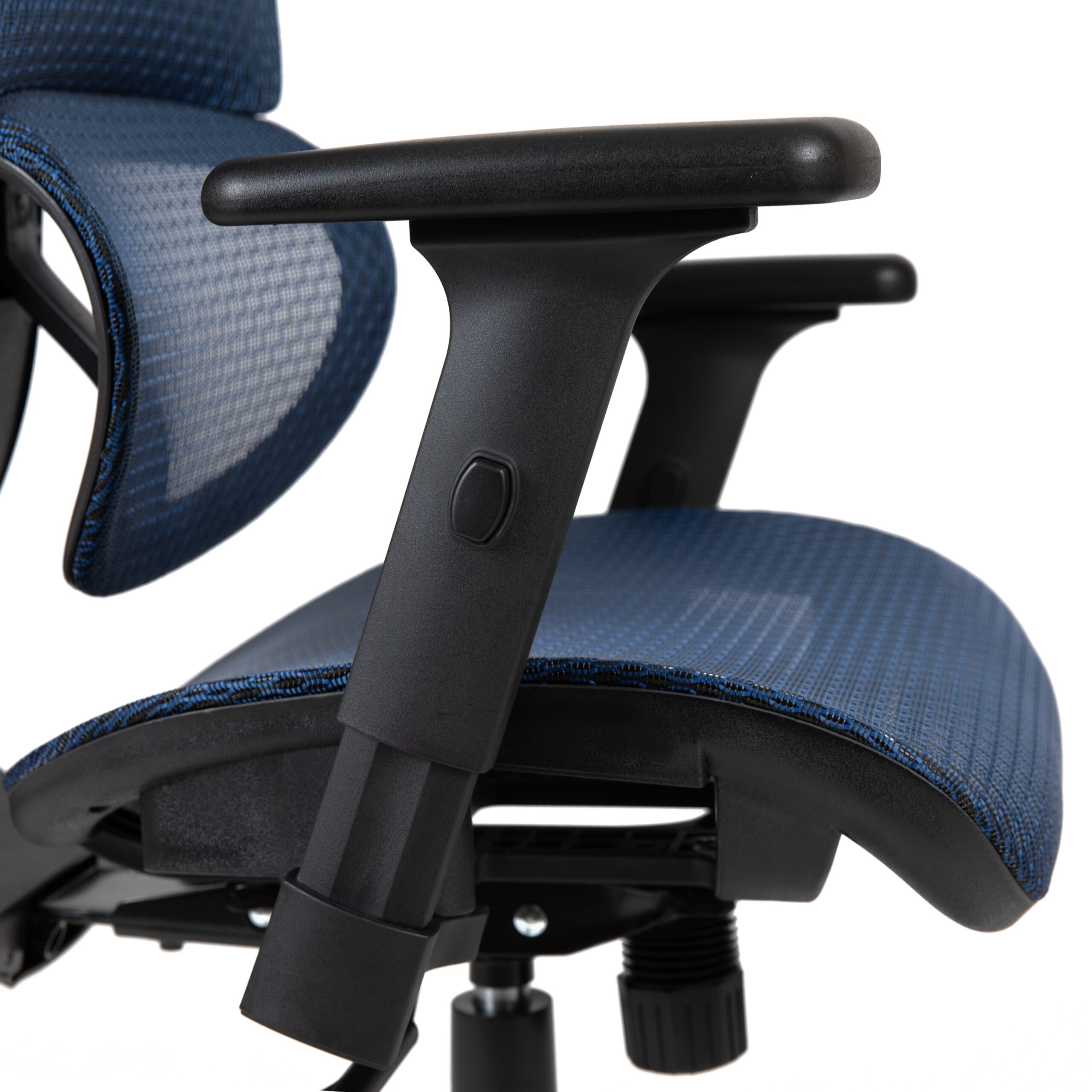 Flash Furniture LO Blue Contemporary Adjustable Height Swivel Mesh Desk Chair