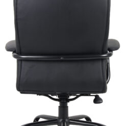 Boss Office Products Black Contemporary Ergonomic Adjustable Height Swivel Upholstered Executive Chair