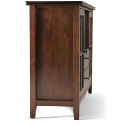 Simpli Home Artisan Transitional Russet Brown 53-in W TV stand ( Accommodates TVs up to 60-in )
