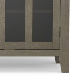 Simpli Home Artisan Transitional Farmhouse Grey 53-in W TV stand ( Accommodates TVs up to 60-in )
