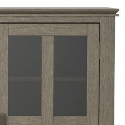 Simpli Home Artisan Transitional Farmhouse Grey 53-in W TV stand ( Accommodates TVs up to 60-in )