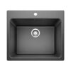 BLANCO 22.0-in x 25.0-in 1 -Basin Anthracite Undermount Laundry sink