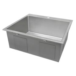 Ruvati 25-in x 22-in 1 -Basin Stainless Steel Drop-in Laundry sink with Drain