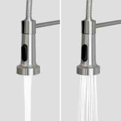 Presenza 28-in x 22-in 1 -Basin Brushed Steel Drop-in Utility tub with Faucet