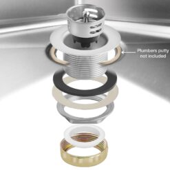 GRIDMANN 3 Compartment NSF Stainless Steel Commercial Bar Sink