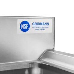 GRIDMANN 3 Compartment NSF Stainless Steel Commercial Bar Sink