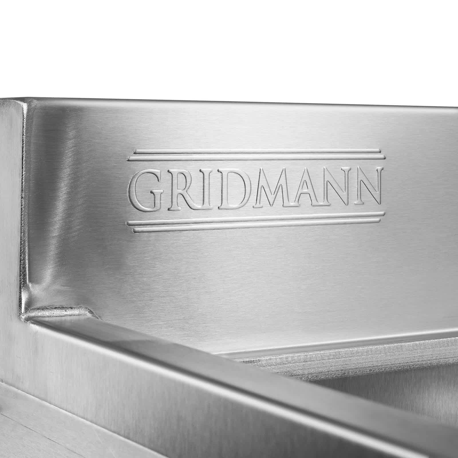 GRIDMANN 3 Compartment NSF Stainless Steel Commercial Bar Sink