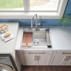 Ruvati 25-in x 22-in 1 -Basin Stainless Steel Drop-in Laundry sink with Drain