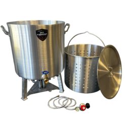 High Performance Cookers 120 Quart 3 -Burner Propane Manual Aluminized steel Boiler