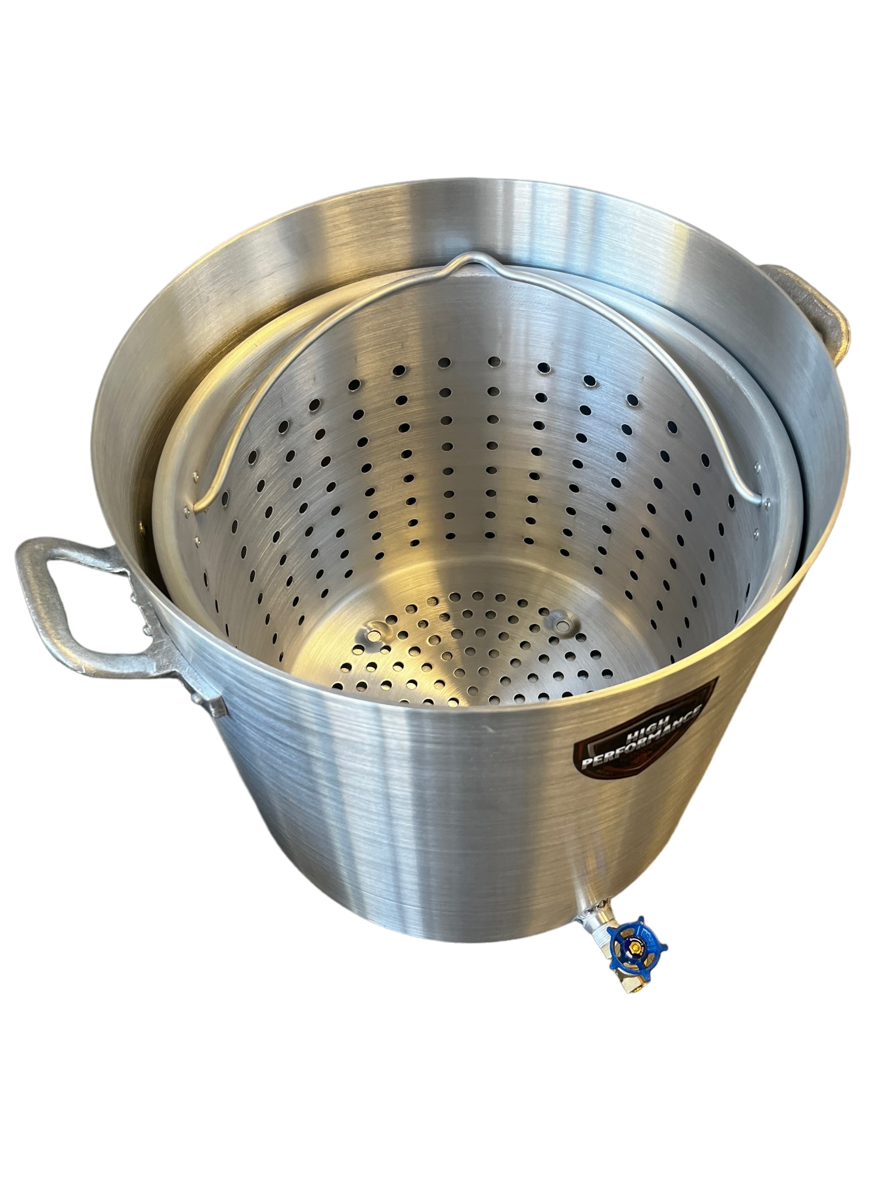 High Performance Cookers 120 Quart 3 -Burner Propane Manual Aluminized steel Boiler
