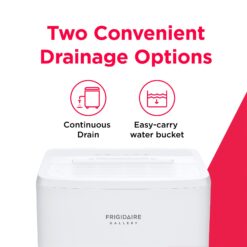 Frigidaire 50 -Pint Large Room Dehumidifier For Basements , Crawlspaces , ENERGY STAR Certified White