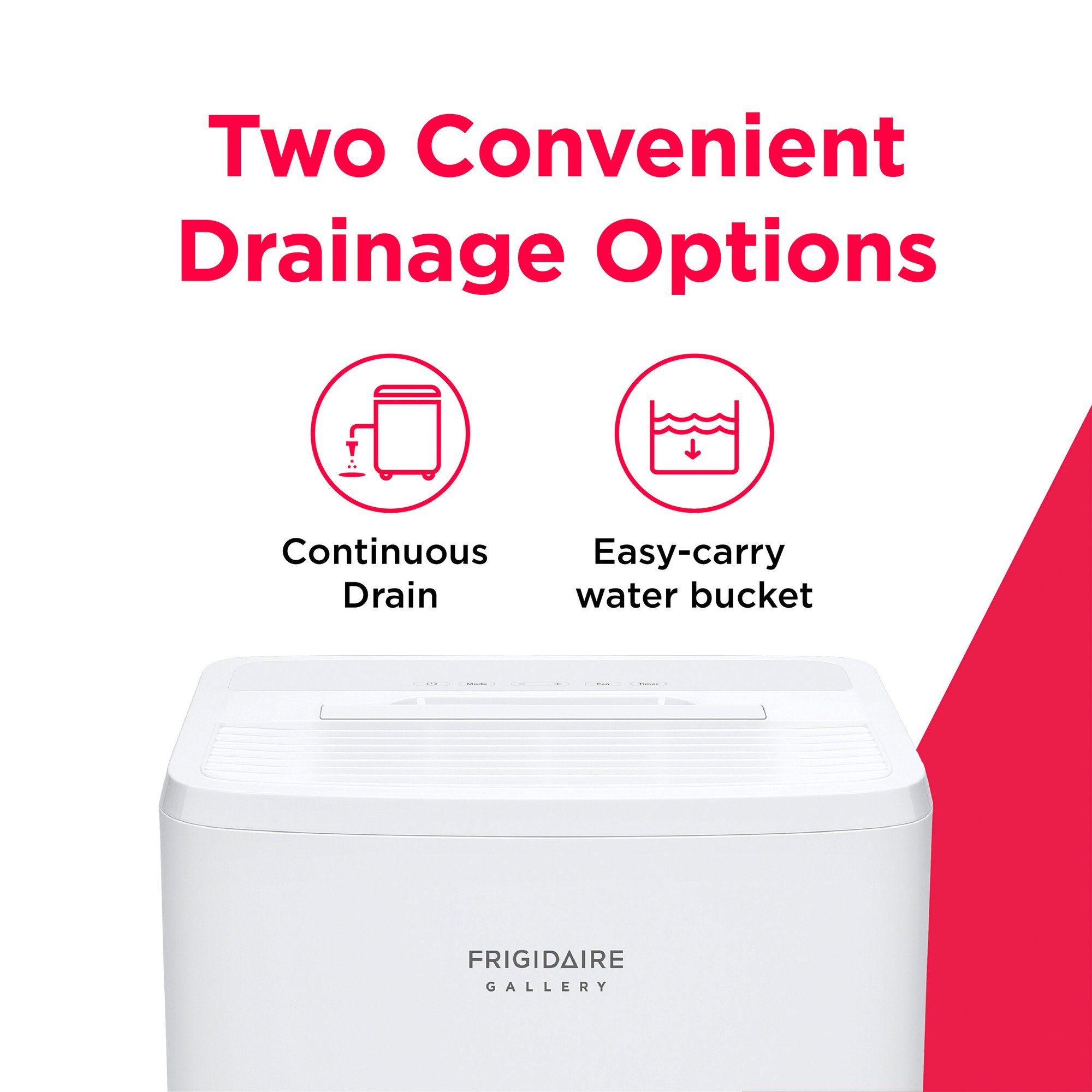 Frigidaire 50 -Pint Large Room Dehumidifier For Basements , Crawlspaces , ENERGY STAR Certified White