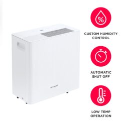 Frigidaire 50 -Pint Large Room Dehumidifier For Basements , Crawlspaces with Built-In Pump , ENERGY STAR Certified White