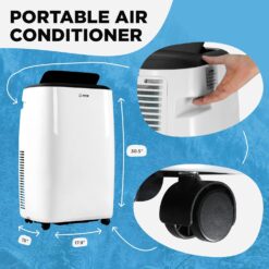 AIRO COMFORT 8000 BTU DOE 120-Volt Vented Large Room Portable Air Conditioner Remote Included