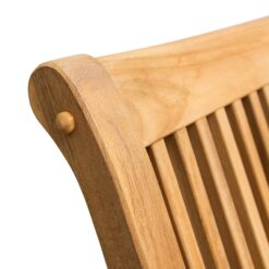 Cambridge Casual Mosko Natural Teak Wood Frame Rocking Chair with Slat Seat