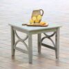 Cambridge Casual Chester Teak Wood Square Outdoor End Table 22-in W x 22-in L