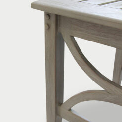 Cambridge Casual Chester Teak Wood Square Outdoor End Table 22-in W x 22-in L