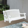 Cambridge Casual Bonn 2 -person White Mahogany Wood Outdoor Swing