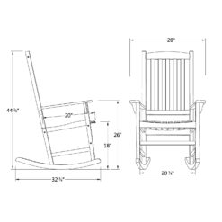Cambridge Casual Thames Set of 2 Natural Brown Mahogany Wood Frame Rocking Chair with Slat Seat