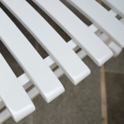 Cambridge Casual Thames Set of 2 White Mahogany Wood Frame Rocking Chair with Slat Seat