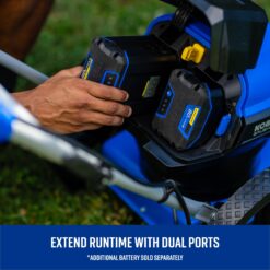 Kobalt Wheeled 80-volt 22.0-in Straight Shaft Battery String Trimmer 6 Ah (Battery Included) (Charger Included)
