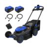 Kobalt 48V MAX (24Vx2) 21-in Push Mower Kit, (2) 5.0Ah Batteries and Charger Included