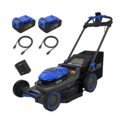 Kobalt 48V MAX (24Vx2) 21-in Push Mower Kit, (2) 5.0Ah Batteries and Charger Included