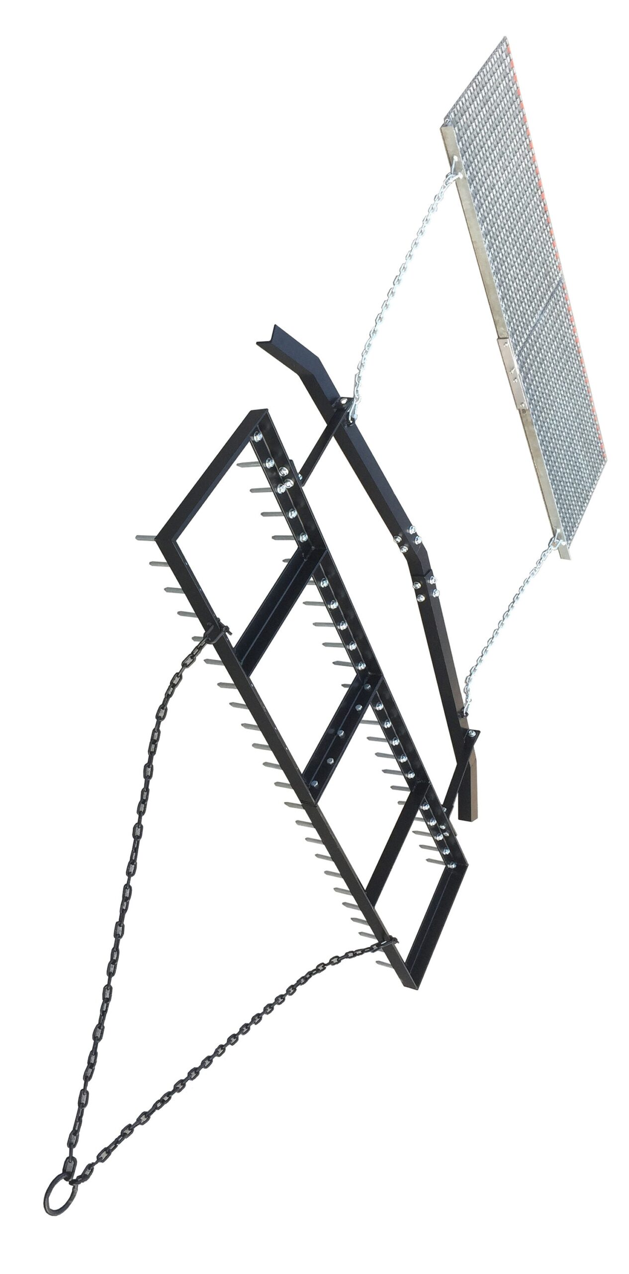 Yard Tuff Tri-Global 72 in. W x 18 in. L Heavy-Duty Steel Drag Harrow with 46 Bolts