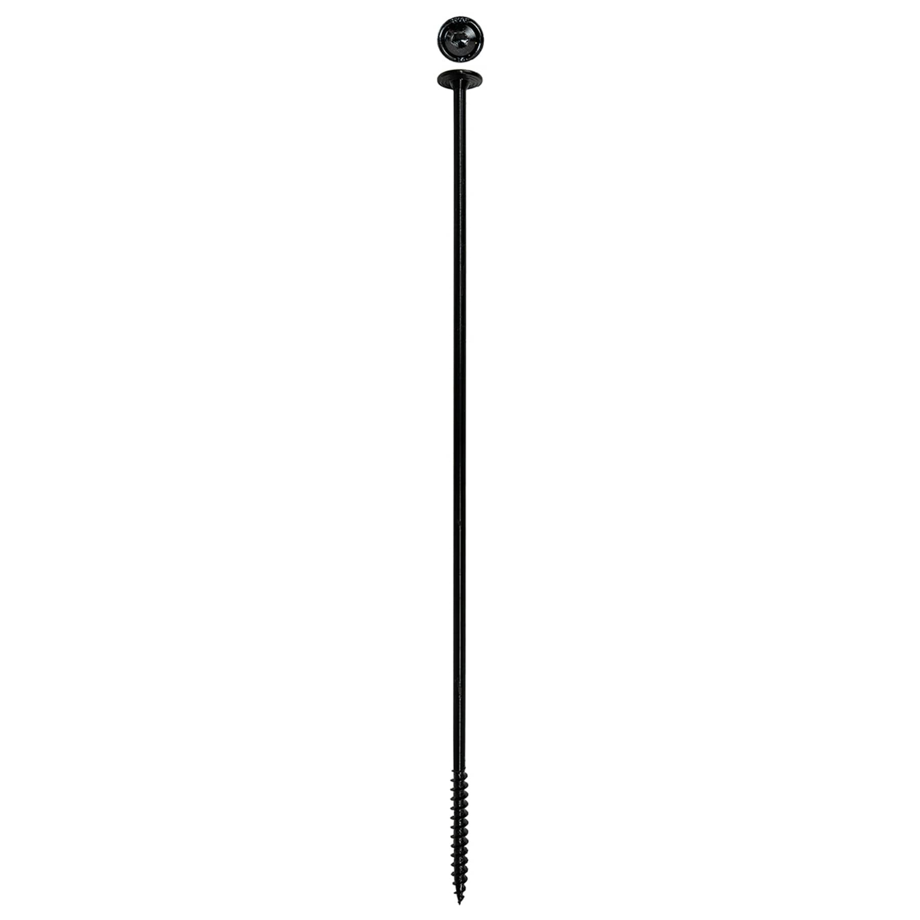 SPAX 5/16-in x 14-in Black Ecoat Wafer -Head Interior Lag screws 250 -Pack