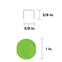 STINGER 3/8-in Leg x 3/8-in 21 -Gauge Cap staples 12096 -Per Box