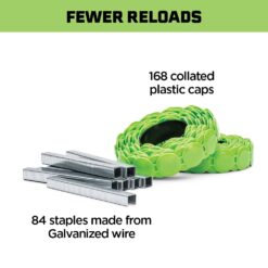 STINGER 3/8-in Leg x 3/8-in 21 -Gauge Cap staples 12096 -Per Box