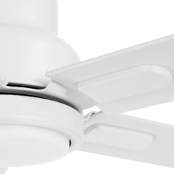 Harbor Breeze Cando 96-in Matte White with Matte White Blades Adjustable White LED Uncovered Outdoor Ceiling Fan With Light and Wall Control Included 5 -Blade