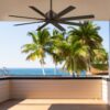 Minka Aire Xtreme H2O 52-in Oil Rubbed Bronze with Oil Rubbed Bronze Blades Uncovered Outdoor Ceiling Fan Without Light and Remote Control Included 8 -Blade
