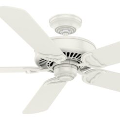 Casablanca Panama 54-in Fresh White with Fresh White/Rustic Oak Veneer Blades Ceiling Fan Light Kit Compatible and Wall Control Included 5 -Blade