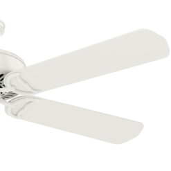 Casablanca Panama 54-in Fresh White with Fresh White/Rustic Oak Veneer Blades Ceiling Fan Light Kit Compatible and Wall Control Included 5 -Blade