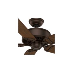 Casablanca Panama 54-in Brushed Cocoa with Distressed Walnut/Burnt Walnut Blades Ceiling Fan Light Kit Compatible and Remote Control Included 5 -Blade