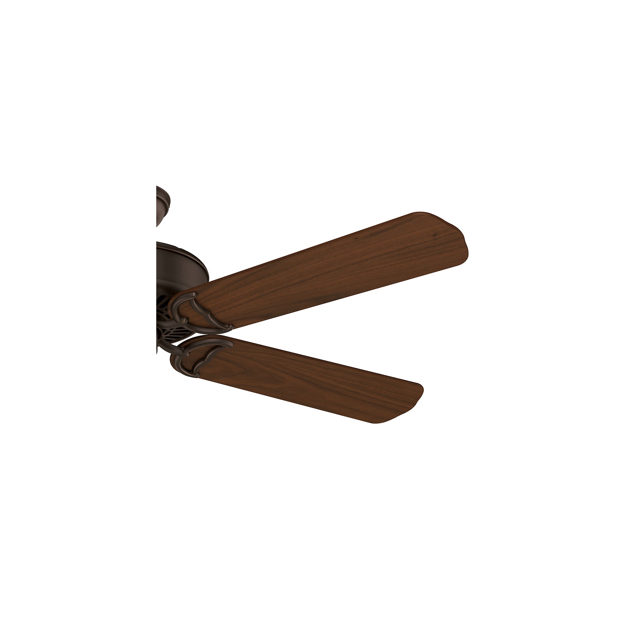 Casablanca Panama 54-in Brushed Cocoa with Distressed Walnut/Burnt Walnut Blades Ceiling Fan Light Kit Compatible and Remote Control Included 5 -Blade