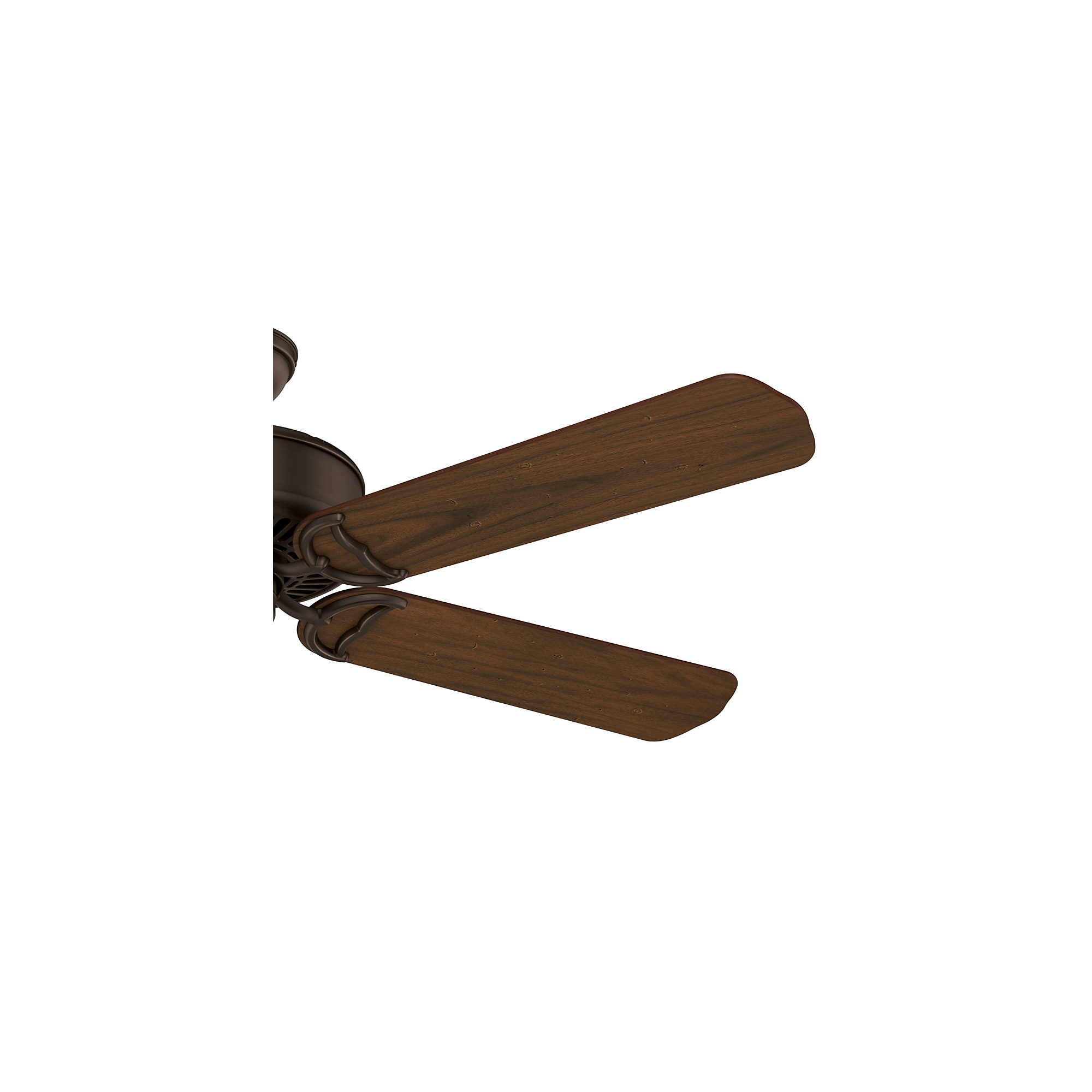 Casablanca Panama 54-in Brushed Cocoa with Distressed Walnut/Burnt Walnut Blades Ceiling Fan Light Kit Compatible and Remote Control Included 5 -Blade