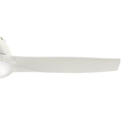 Casablanca Wisp 52-in Fresh White with Fresh White Blades LED Downrod or Flush Mount Ceiling Fan With Light and Remote Control Included 3 -Blade