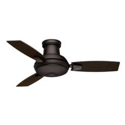 Casablanca Verse 44-in Maiden Bronze with Espresso/Maiden Bronze Plastic Blades LED Covered Outdoor Ceiling Fan With Light and Remote Control Included 3 -Blade
