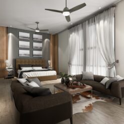 Casablanca Wisp 52-in Painted Pewter with Painted Pewter Blades LED Ceiling Fan With Light and Remote Control Included 3 -Blade