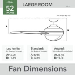 Casablanca Wisp 52-in Painted Pewter with Painted Pewter Blades LED Ceiling Fan With Light and Remote Control Included 3 -Blade
