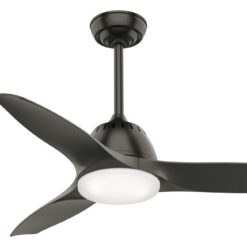 Casablanca Wisp 44-in Noble Bronze with Noble Bronze Blades LED Ceiling Fan With Light and Remote Control Included 3 -Blade