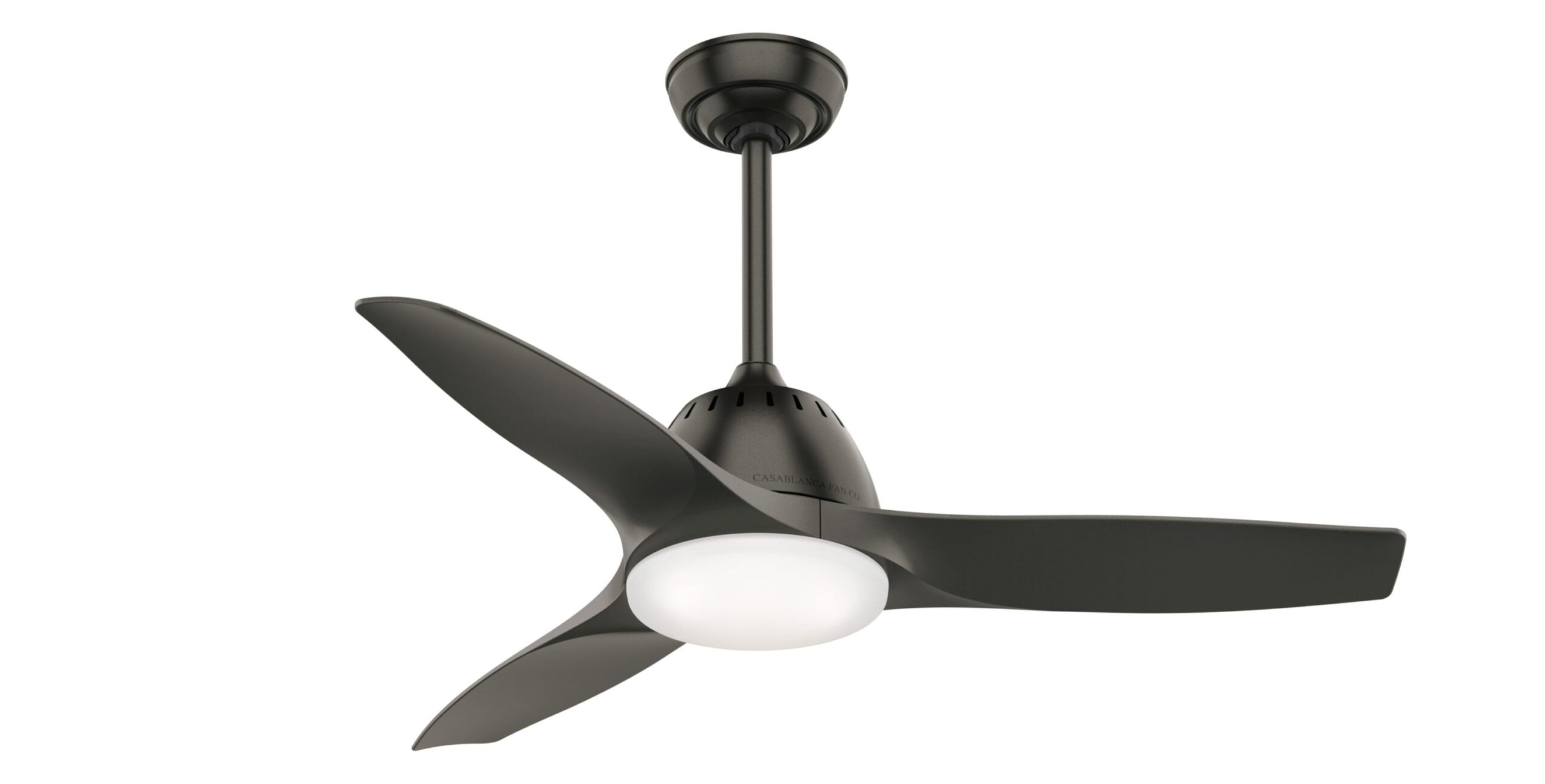 Casablanca Wisp 44-in Noble Bronze with Noble Bronze Blades LED Ceiling Fan With Light and Remote Control Included 3 -Blade