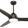Casablanca Wisp 52-in Noble Bronze with Noble Bronze Blades LED Ceiling Fan With Light and Remote Control Included 3 -Blade