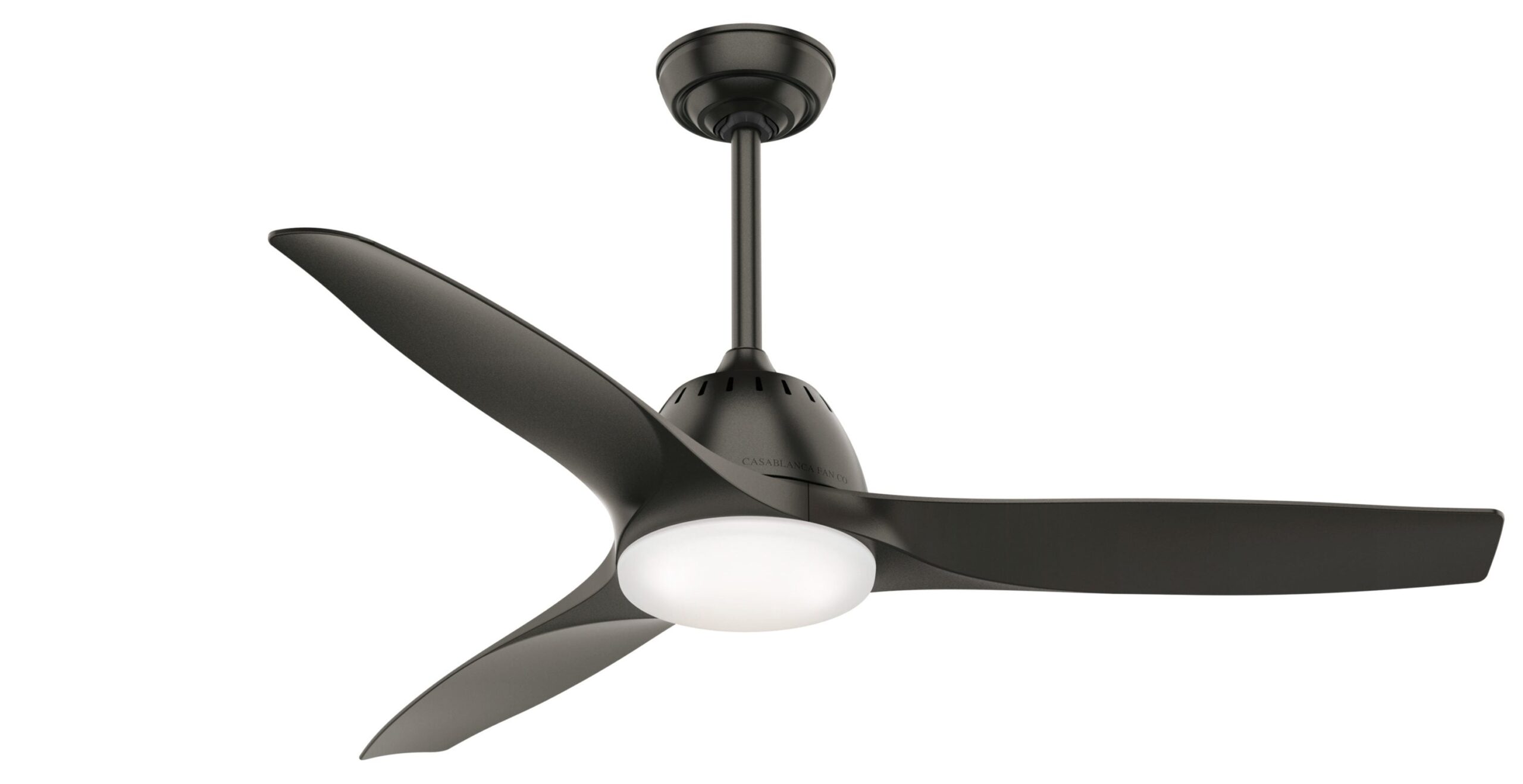 Casablanca Wisp 52-in Noble Bronze with Noble Bronze Blades LED Ceiling Fan With Light and Remote Control Included 3 -Blade