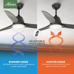 Casablanca Wisp 52-in Noble Bronze with Noble Bronze Blades LED Ceiling Fan With Light and Remote Control Included 3 -Blade