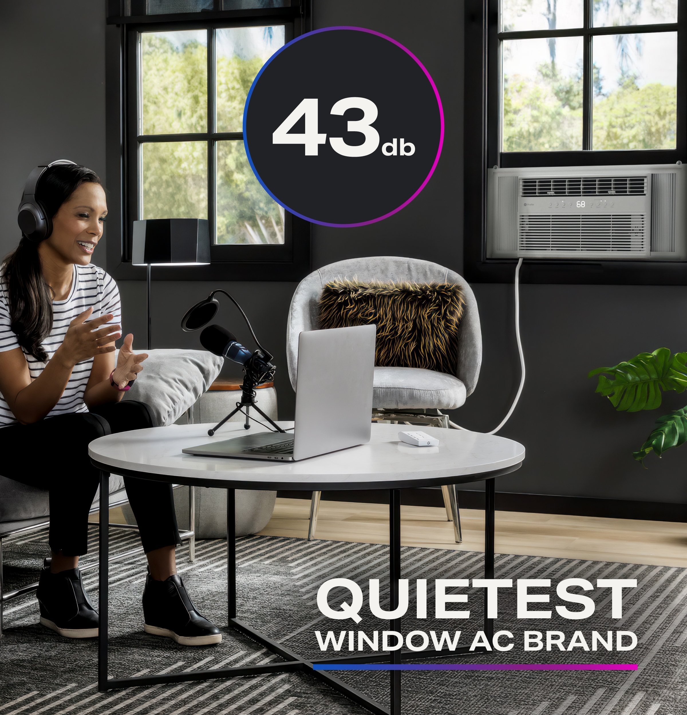 GE Smart Electronic Inverter Medium Room Window Air Conditioner , Remote Included ( 115-Volt , 10000-BTU )