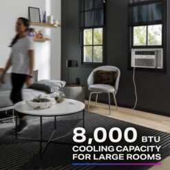 GE Smart Electronic Inverter Medium Room Window Air Conditioner , Remote Included ( 115-Volt , 8000-BTU )