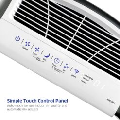 AirDoctor 3500 4 -Speed Smart Compatible White True HEPA Air Purifier (Covers: 1260-sq ft )